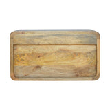 Artisan Furniture Solid Wood Oak-ish 2 Drawer Floating nightstand B182P280787