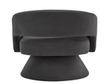 Modern Swivel Barrel Chair, Upholstered Velvet Round Accent Chairs,360 Degree Comfy Swivel Chair W2186P178773