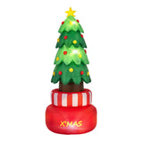 Lighted Blow-Up Xmas Tree - Self-Rotating Design, Waterproof Fade-Resistant, 2 Ground Stakes2 Water 20351489