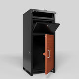 Outdoor Parcel Drop Box ,Courier Locker with Combination Lock,Floor Standing Parcel Locker Size W396P278340