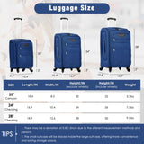 Softside Luggage Expandable 3 Piece Set Suitcase with Duffel Bag Upright Spinner Softshell N732P201004C