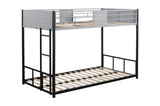 ZUN Metal Twin over Twin Bunk Bed with Vent Board/ Heavy-duty Sturdy Metal/ Noise Reduced/ Safety W427P154977