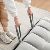 Modern Velvet Loveseat Futon Sofa Couch w/Pullout Bed,Small Love Seat Lounge Sofa w/Reclining W1359P304807