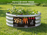 Round Galvanized Steel Raised Garden Bed 242411.5 In Outdoor Planter for Vegetables Herbs Flowers 33822386