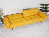 75" Flared Arm Convertible Sleeper Sofa-Yellow 38289341