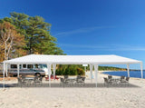 3*9m Non-Cloth PE Cloth Plastic Sprayed Iron Pipe Outdoor Party Tent White 15998186