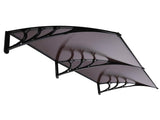 200 x 100 Household Application Door & Window Rain Cover Eaves Canopy Brown & 78561718