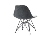 Patchwork Accent Chair Bohemian Style Fabric Chair with Chromed Legs Geometric Pattern Chair, 18"D N772P293303P
