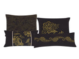 Black & Yellow King Size 7-Piece Comforter Set Dubh Floral Bedding Collection 54659086