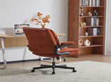 Criss Cross Legged Office Chair with Flip-Up Back Built-In Dynamic Airbag Lumbar Support, Wide Seat 55863101