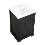 ZUN 20" Bathroom Vanity with Sink, Bathroom Cabinet with Soft Closing Door, Storage Rack and Adjustable N725P194160B