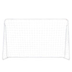 ZUN 8' x 5' Soccer Goal Training Set with Net Buckles Ground Nail Football Sports 12147701