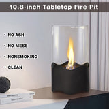 Wave-shaped Tabletop Bio Ethanol Fireplace Indoor Outdoor,Portable Table Top Fire Pit Fuel 70477259