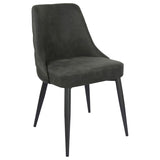Light Grey Curved Back Side Chair B062P153713