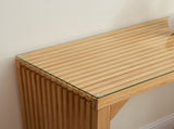 Natural Pine Dining Long Bench and Table Set Versatile Indoor Wood Furniture for Entryway, Living W1758P292488