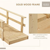 5 ft Wooden Garden Bridge Arc Footbridge 30604420