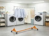 Z Rack, Industrial Grade Z Base Garment Rack, Heavy Duty Clothing Rack with Lockable Casters, for 13607242