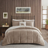 King Plush to Sherpa Down Alternative Comforter Set B035100486