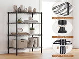48 inch 4-Tier Metal Wire Shelving Unit, Adjustable Storage Rack for Kitchen, Garage, or Living 42419783