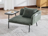 Leisure Chair, Lounge Relaxing Chair Small Table and Back Pillow, Modern Upholstered Chairs W395P453314