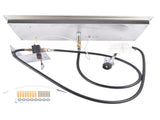30x10-inch Fire Pit Pan Stainless Steel Fire Pit Burner Kit Rectangular Indoor or Outdoor 13082707