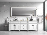 118 x6 Inch LED Bathroom Mirror with Aluminum Frame, Wall Mounted Vanity Mirror, Anti-Fog, Memory, W2287P311608