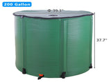 200 Gallon Folding Rain Barrel Water Collector Green 53980128