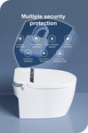 ZUN Smart Toilet with Bidet Built-in, Auto Dual Flush, Auto Open & Close Bidet Toilet with Heated Seat, W2894P199872