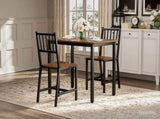 Dining Table Set, Bar Table with 2 Dining chairs, Table Counter with Chairs, Industrial for 32736707