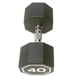 40LBS APOLLO IR3920 Premium Octagonal Dumbbell, Large Numbers, Hard Chrome Plated Handle Dumbbells 75625229