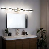 ZUN Modern Minimalist Bathroom Vanity Light, LED 6 Bulb Acrylic Shades, Wall Mounted Decorative Lighting W1340P143676