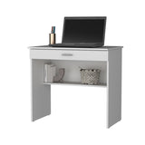 ZUN Kaylor Storage Desk, Modern Design with Drawer and Shelf B128P176188