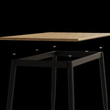 Modern minimalist wood grain tabletop dining table, stylish dining table, kitchen dining table, W1727P229029