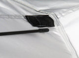 229*229*122cm Oxford Cloth Double Dressing Tent Blue/White 03192884