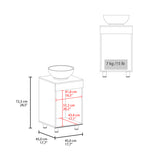 FM FURNITRE Loli Bathroom Vanity with Integrated Sink and Faucet, Wengue B128P293886