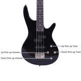 Exquisite Stylish IB Bass with Power Line and Wrench Tool Black 89556204
