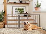 63" x 30" Gray Wooden Pet Fence 22921688