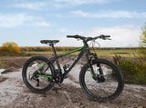 S26102 26 Inch Mountain Bike, Shimano 21 Speeds with Mechanical Disc Brakes, High-Carbon Steel W709P284588