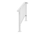 Handrails for Outdoor Steps, Iron Handrail Fits 2 Step, Transitional Handrail with Installation Kit, 84398354