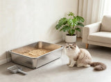 Stainless Steel Enclosed Litter Box for Cats 51894175