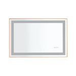 ZUN 36*24 LED Lighted Bathroom Wall Mounted Mirror with High Lumen+Anti-Fog Separately Control W928P177952