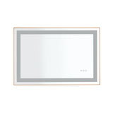 ZUN 36*24 LED Lighted Bathroom Wall Mounted Mirror with High Lumen+Anti-Fog Separately Control W928P177952