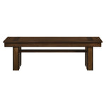 ZUN Transitional Walnut Finish Wooden Bench 1pc Casual Contemporary Dining Furniture B01156181