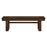 ZUN Transitional Walnut Finish Wooden Bench 1pc Casual Contemporary Dining Furniture B01156181