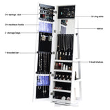 360 Degree Rotation Full-Body Mirror Cabinet PVC Film Moisture-Proof Dressing Mirror Cabinet Super 84301225