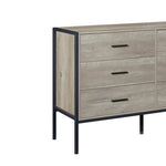ZUN Wood Dresser with 6 Drawers, Wooden Storage Closet for Bedroom, Solid Clothes Cabinet with Sturdy W1820P145379