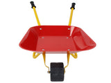 Kids Stainless Steel Wheelbarrow with All-Terrain Wheels, 66 LBS Weight Capacity Outdoor Play Toy 06569327