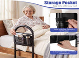 Height Adjustable Bedside Safety Rail, Tool-Free Assembly Bed Assist Bar with Anti-Slip Legs for 64404001