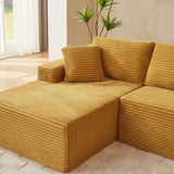 L-Shaped Cloud Sectional Sofa with Deep Seat,No Assembly Required,Modular Couches Sleeper for Living W2339P331509