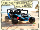 Blue 12V Kids Ride On UTV Truck Battery Powered Electric Vehicle with Rear Suspension & Remote 36157663